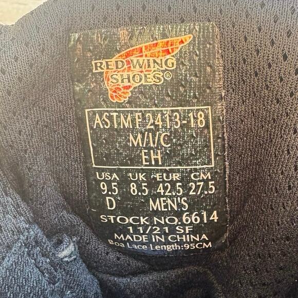 Red Wings Shoes 9.5D Mens Tradesman Safety Toe Hiker Boot Boa Lace Waterproof - Picture 13 of 16